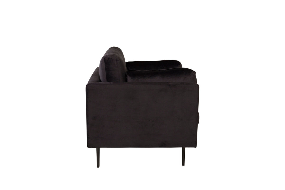 Venture Home Boom - Single Chair Velvet - Black+Black Legs for Boom Sofa - FULL SET_1