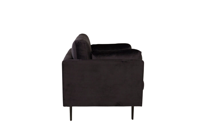 Venture Home Boom - Single Chair Velvet - Black+Black Legs for Boom Sofa - FULL SET_1