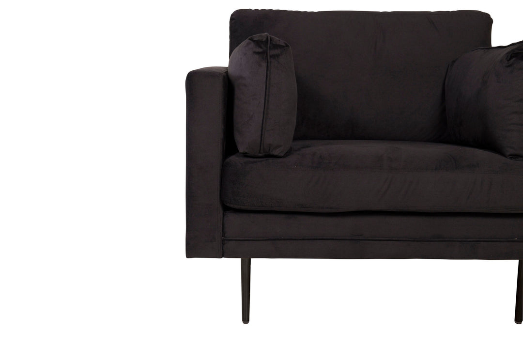 Venture Home Boom - Single Chair Velvet - Black+Black Legs for Boom Sofa - FULL SET_1