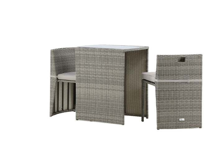Venture Home Savanna - Caféset- Grey - Wicker -