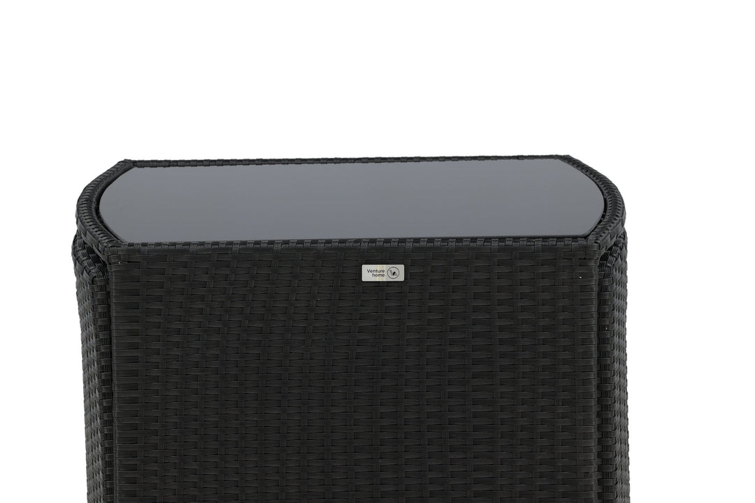 Venture Home Savanna - Caféset- Black - Wicker -