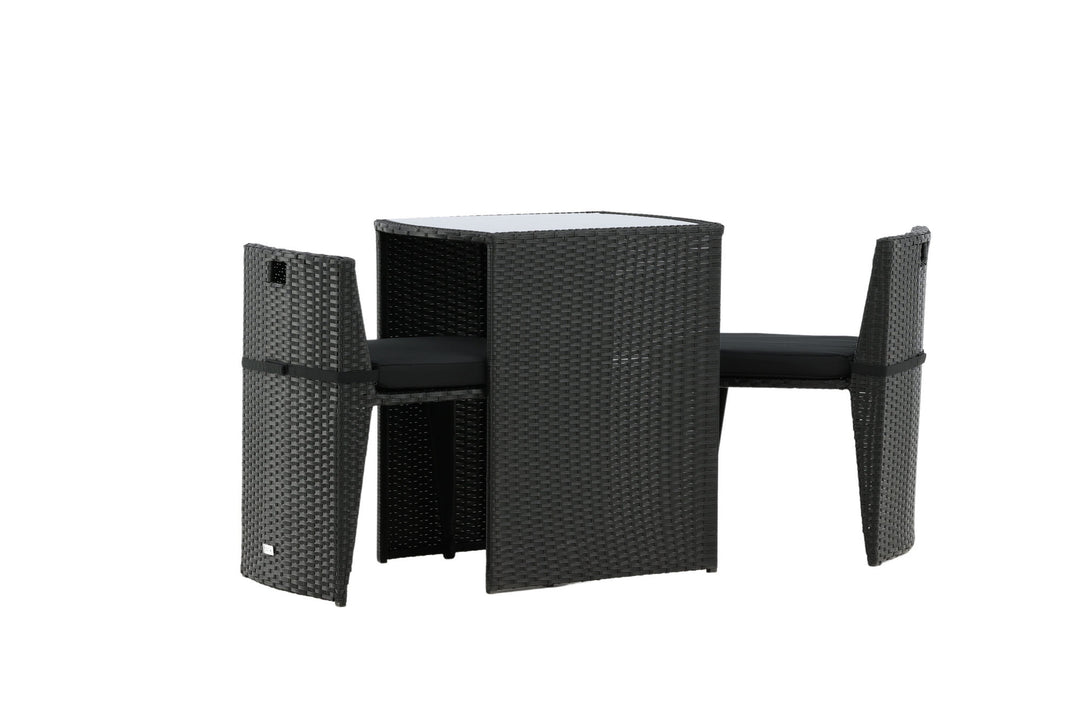Venture Home Savanna - Caféset- Black - Wicker -