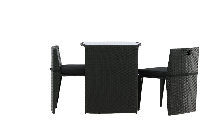 Venture Home Savanna - Caféset- Black - Wicker -