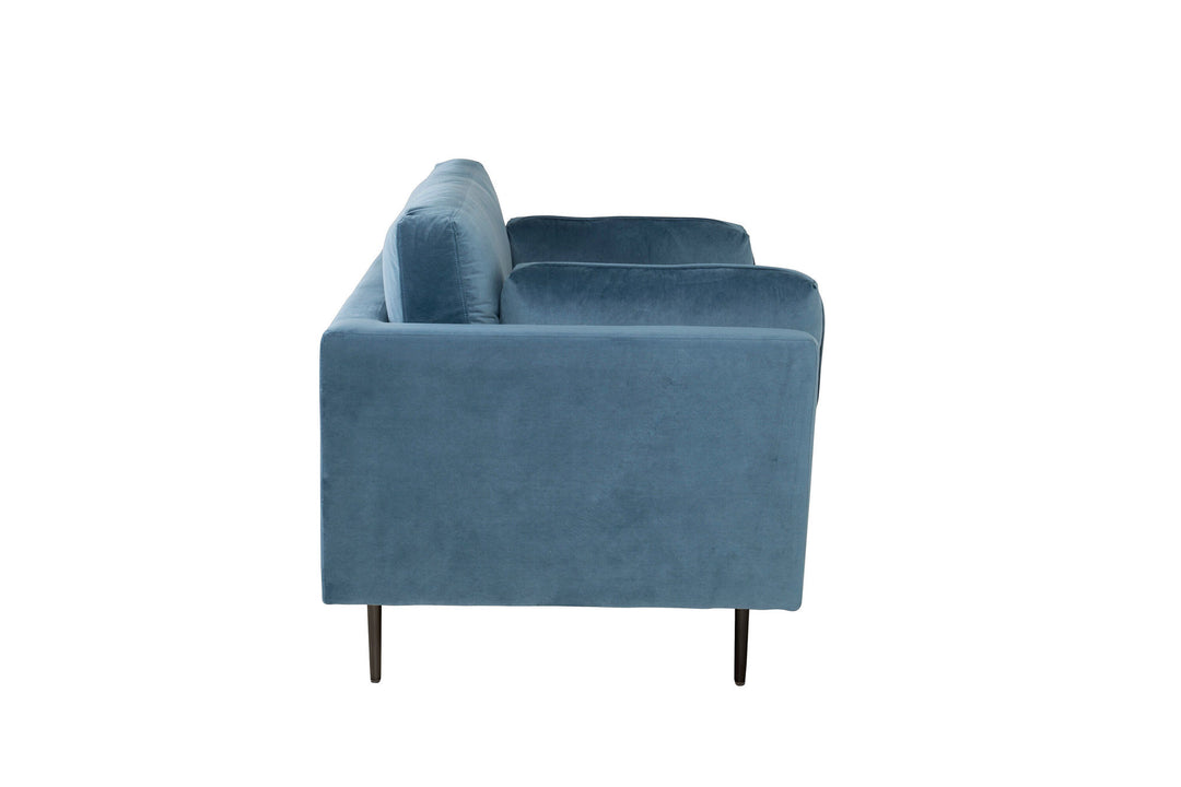 Venture Home Boom - Single Chair Velvet - Blue+Black Legs for Boom Sofa - FULL SET_1