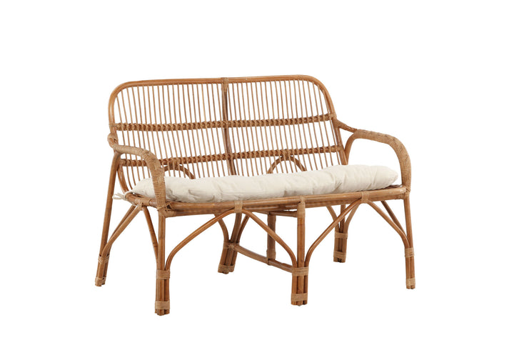 Venture Home Nella Sofa Rattan Nature - inc Offwhite Cushion