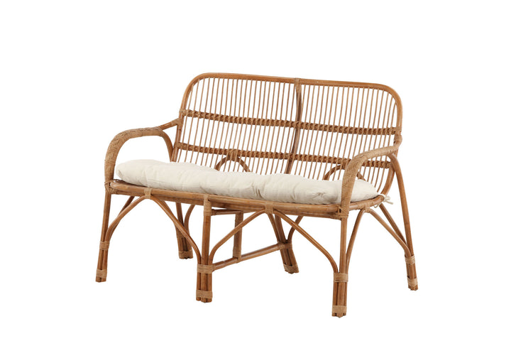 Venture Home Nella Sofa Rattan Nature - inc Offwhite Cushion