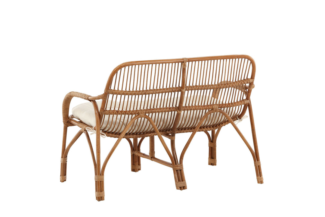 Venture Home Nella Sofa Rattan Nature - inc Offwhite Cushion