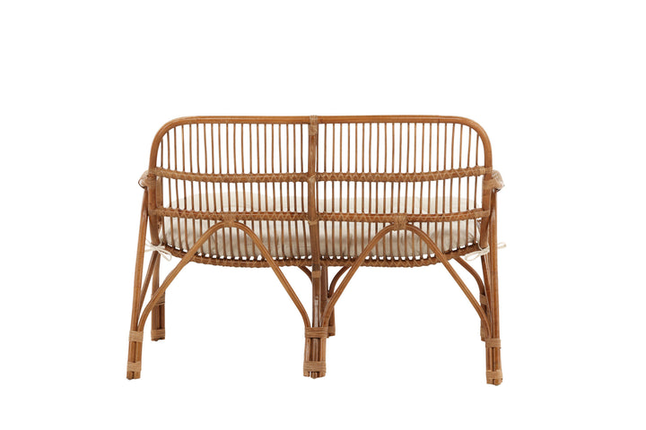 Venture Home Nella Sofa Rattan Nature - inc Offwhite Cushion