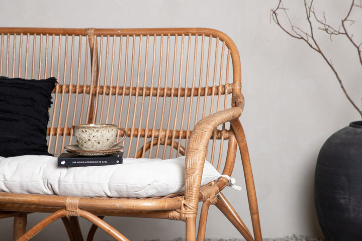 Venture Home Nella Sofa Rattan Nature - inc Offwhite Cushion
