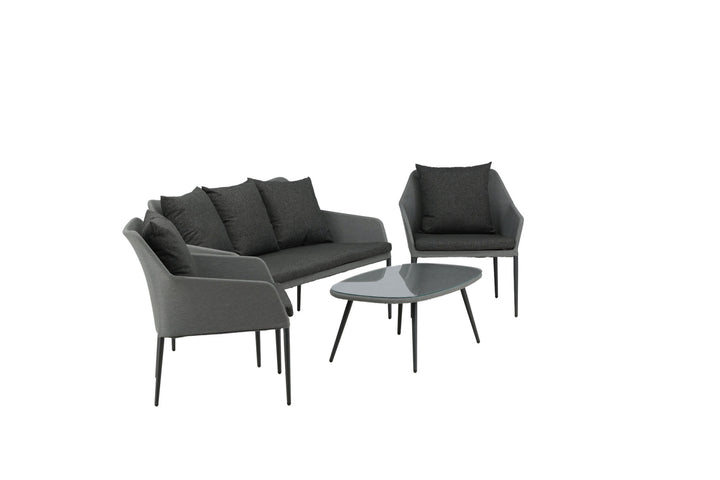 Venture Home Spoga - Sofa Set- Black / Grey - -