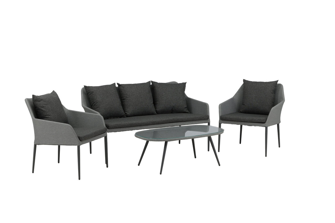 Venture Home Spoga - Sofa Set- Black / Grey - -