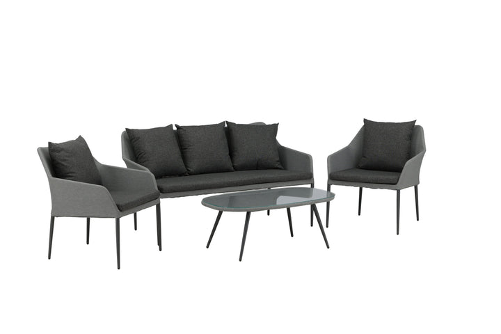 Venture Home Spoga - Sofa Set- Black / Grey - -