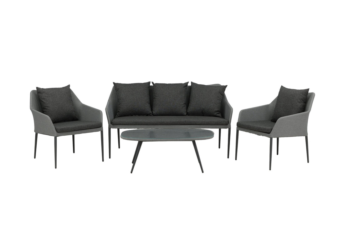 Venture Home Spoga - Sofa Set- Black / Grey - -