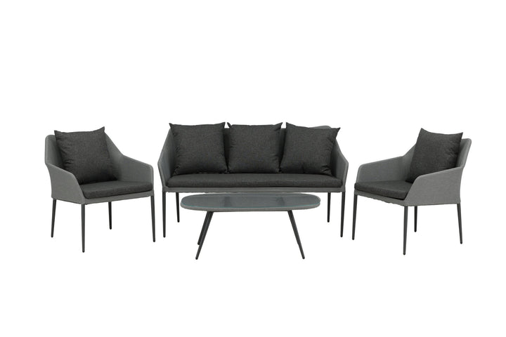 Venture Home Spoga - Sofa Set- Black / Grey - -