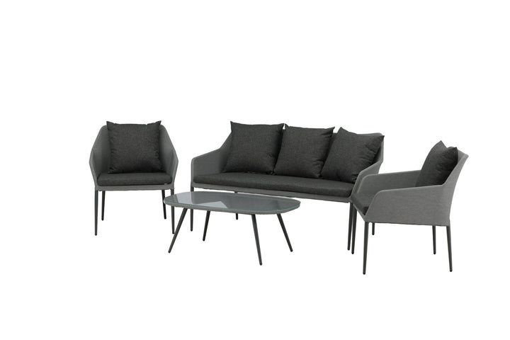 Venture Home Spoga - Sofa Set- Black / Grey - -