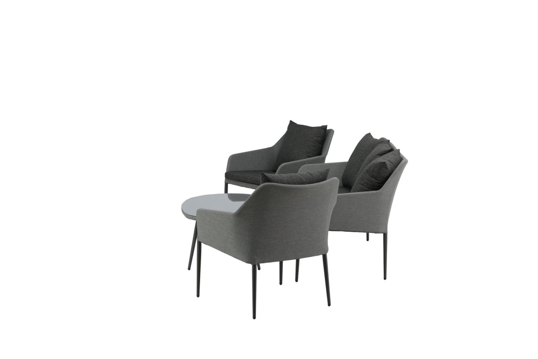 Venture Home Spoga - Sofa Set- Black / Grey - -
