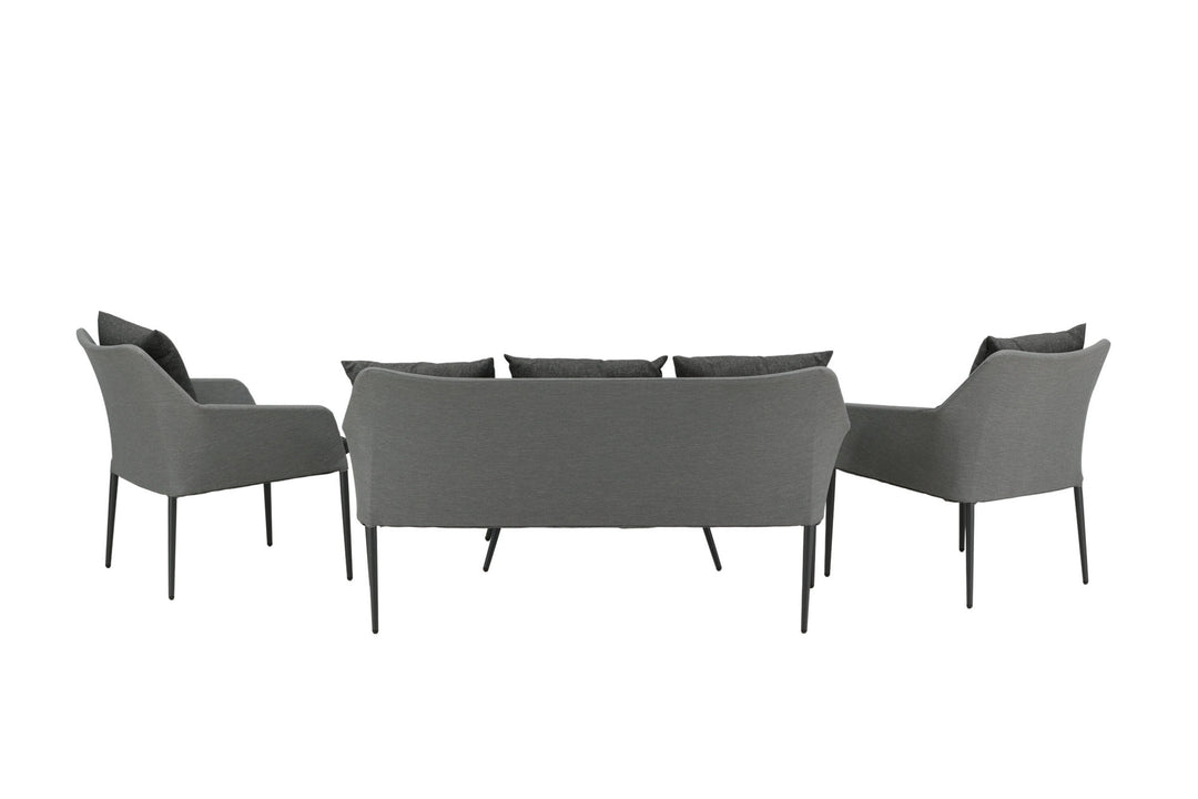 Venture Home Spoga - Sofa Set- Black / Grey - -