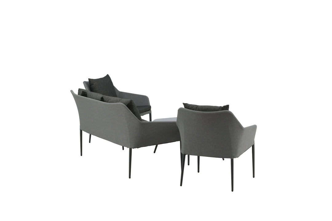 Venture Home Spoga - Sofa Set- Black / Grey - -