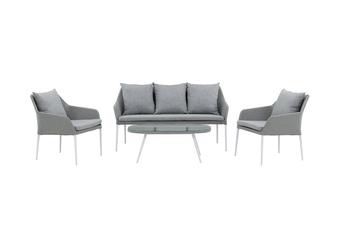 Venture Home Spoga - Sofa Set- White / Grey -  -