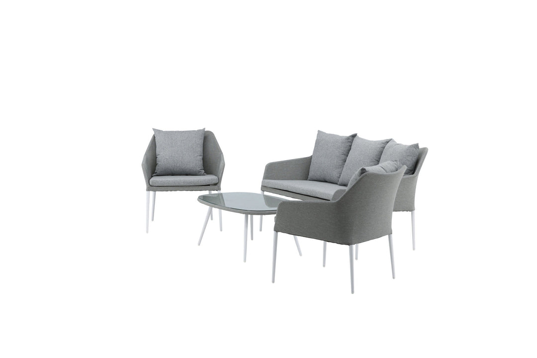 Venture Home Spoga - Sofa Set- White / Grey -  -