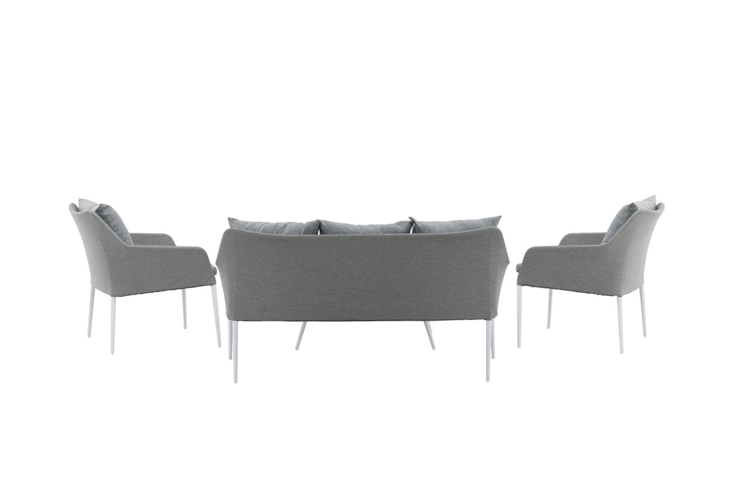 Venture Home Spoga - Sofa Set- White / Grey -  -