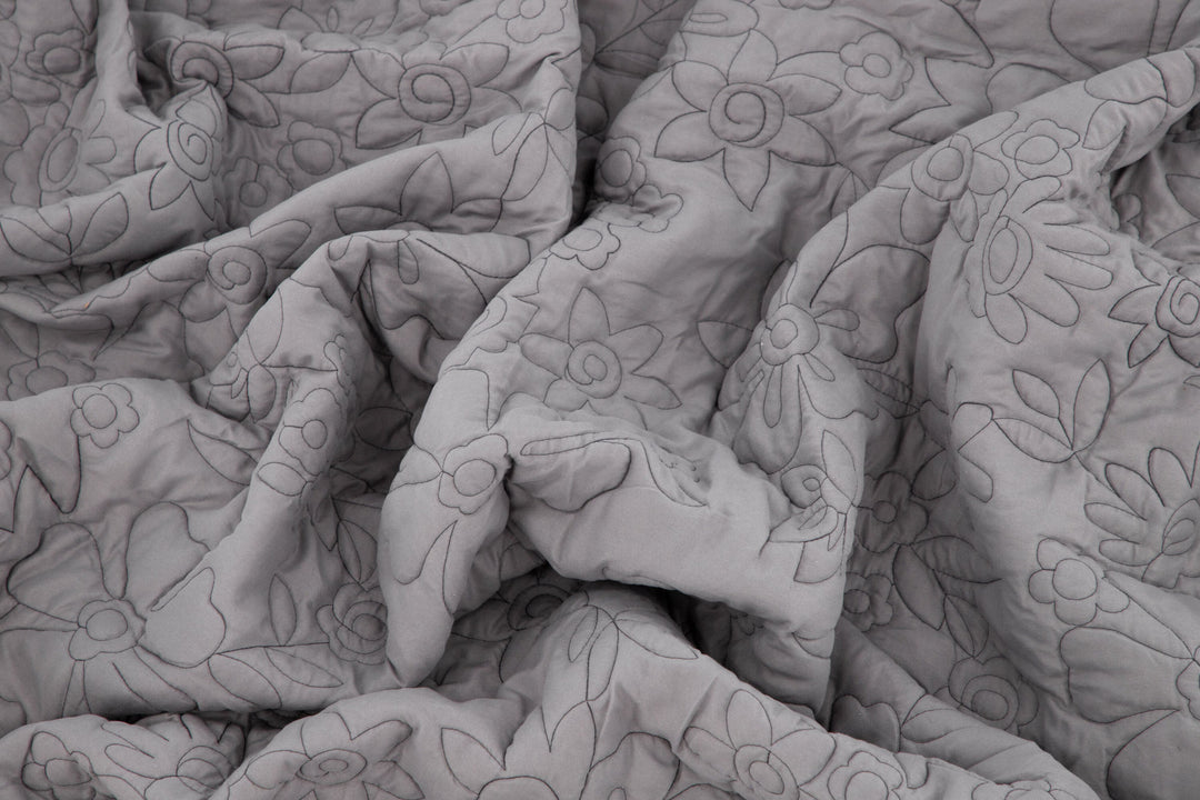 Venture Home Niki Bedspread Microfiber - Light Grey / - 250*150