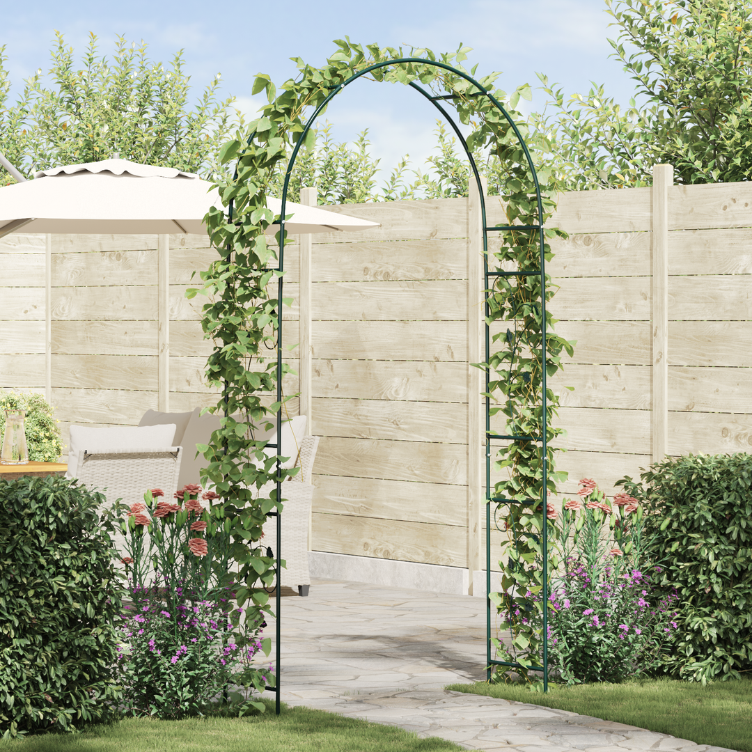 Havebue Blomstret Grøn 115 x 37 x 231 cm
