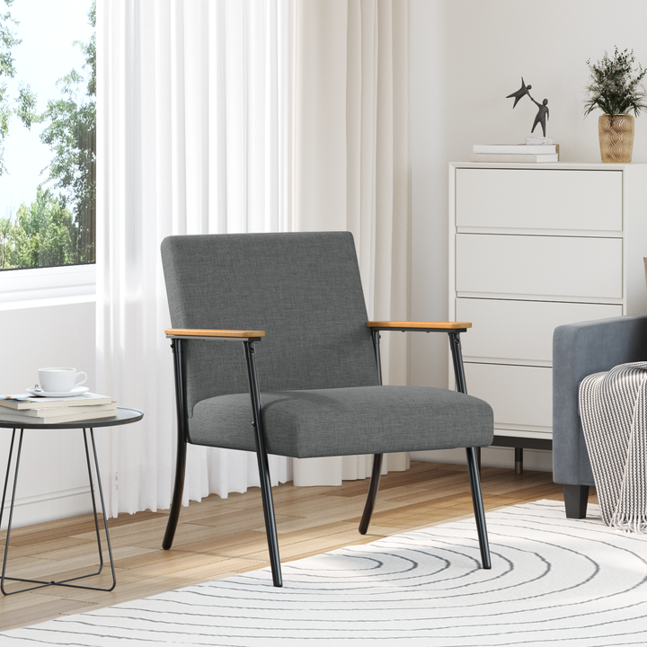 lænestol Mørkegrå Stof