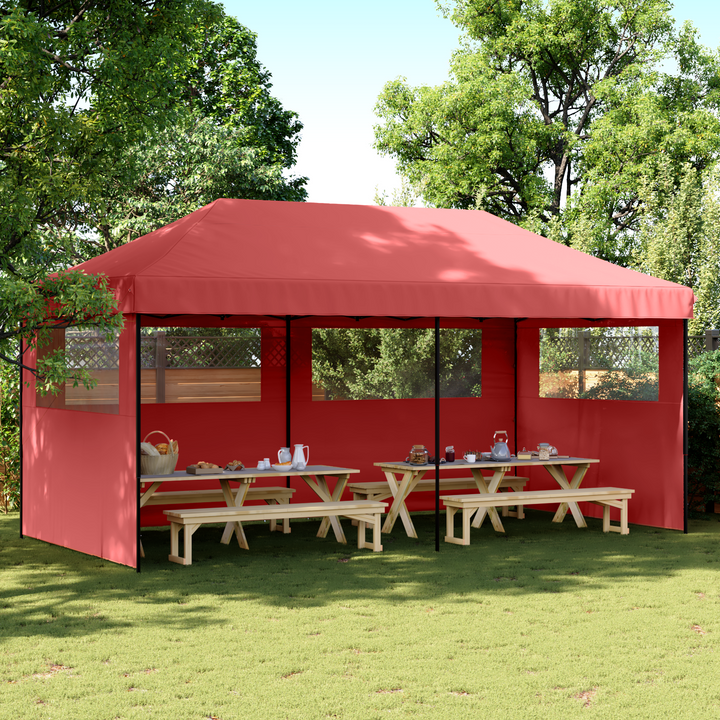 Party Tent Bordeaux 292 x 580 x 315 cm Oxford stof