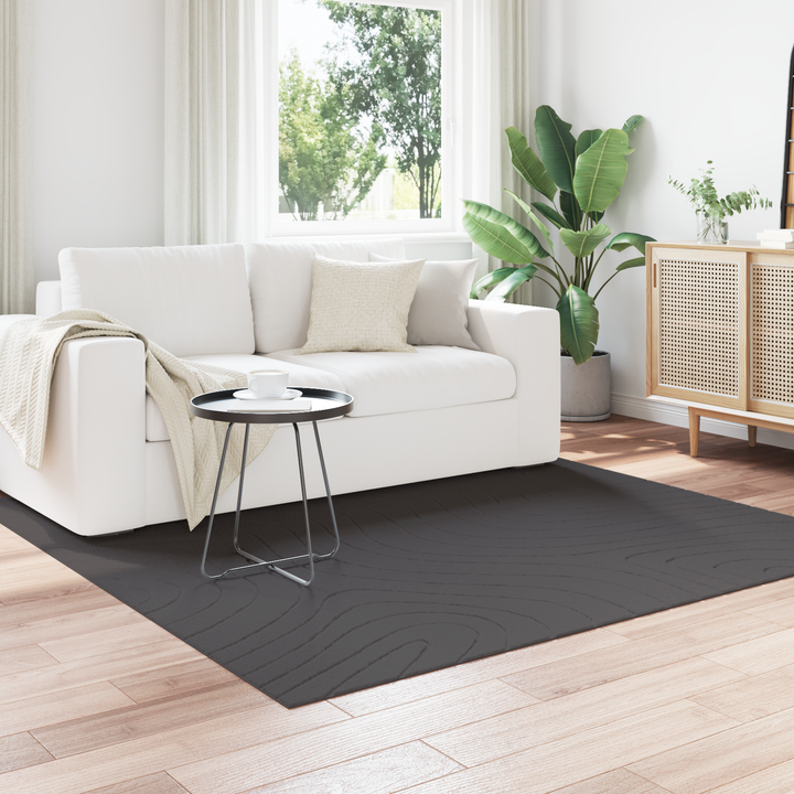 Områdetæpper Firkantet PALMERAS Antracit 200 x 200 cm Polyester
