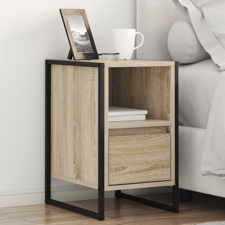 Sengebord 2 pcs Sonoma 39,5 x 30 x 50 cm Konstrueret træ