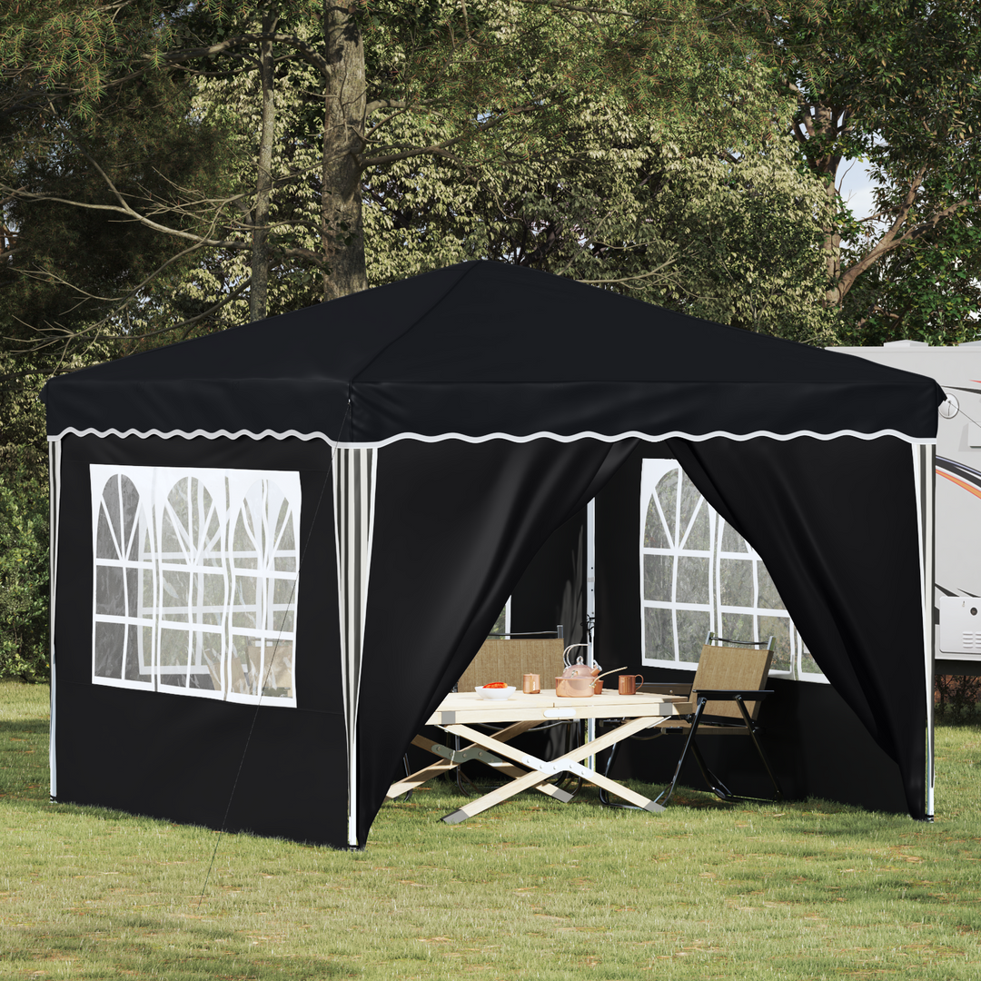 Pop-up Festtelt 288 x 288 x 245 cm Antracit Oxford stof