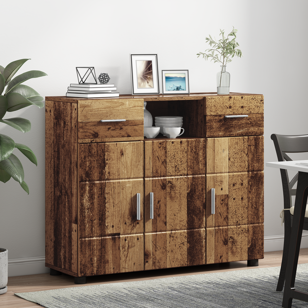 Træskab Gammelt træ 88,5 x 30,5 x 73 cm Konstrueret træ