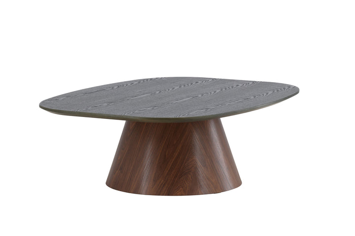 Venture Home Lanzo Sofa Table 120x92,5x39 cm - MDF with 3D Paper / Mocca Leg / Green Top