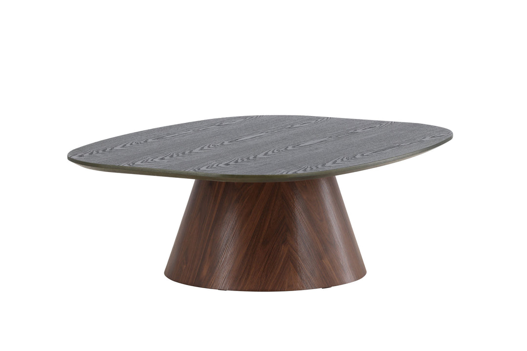 Venture Home Lanzo Sofa Table 120x92,5x39 cm - MDF with 3D Paper / Mocca Leg / Green Top