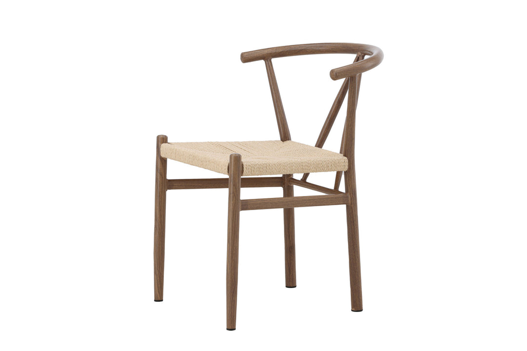 Venture Home Alfons Dining Chair - Woodlook / Nature Rope