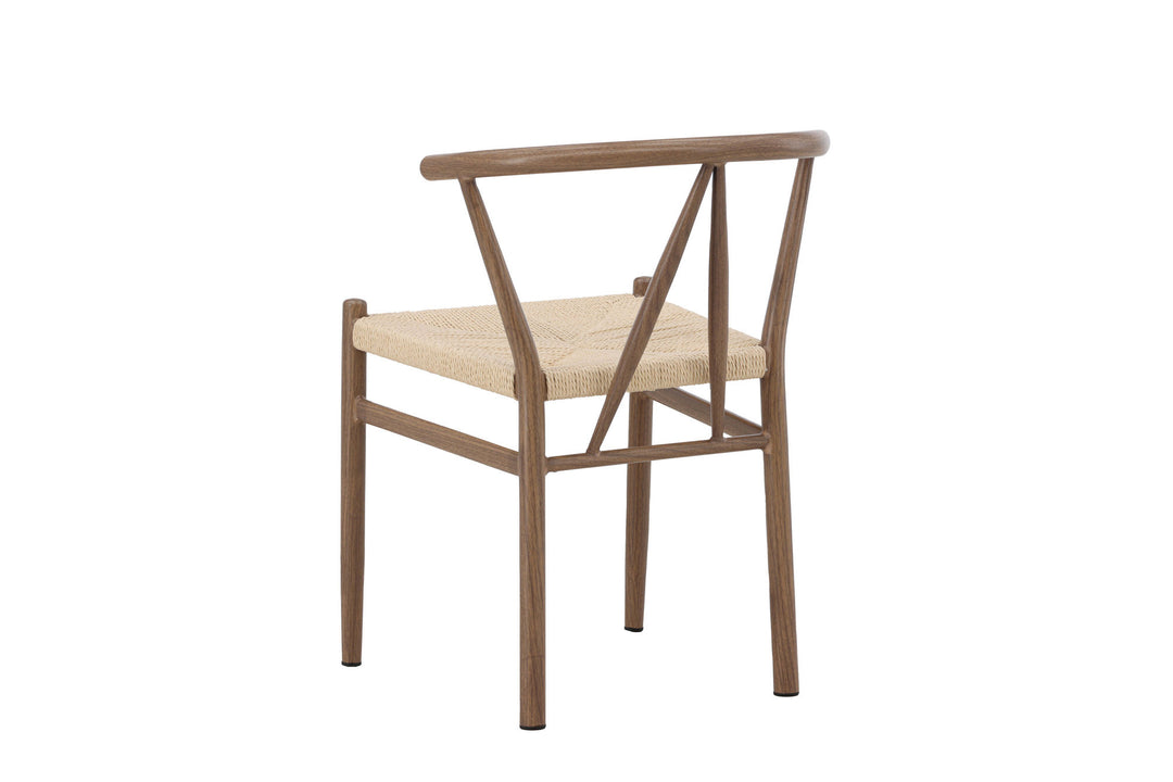Venture Home Alfons Dining Chair - Woodlook / Nature Rope