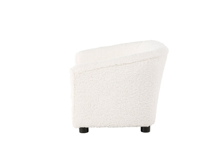 Venture Home Måna Kids Sofa - Black / White Teddy