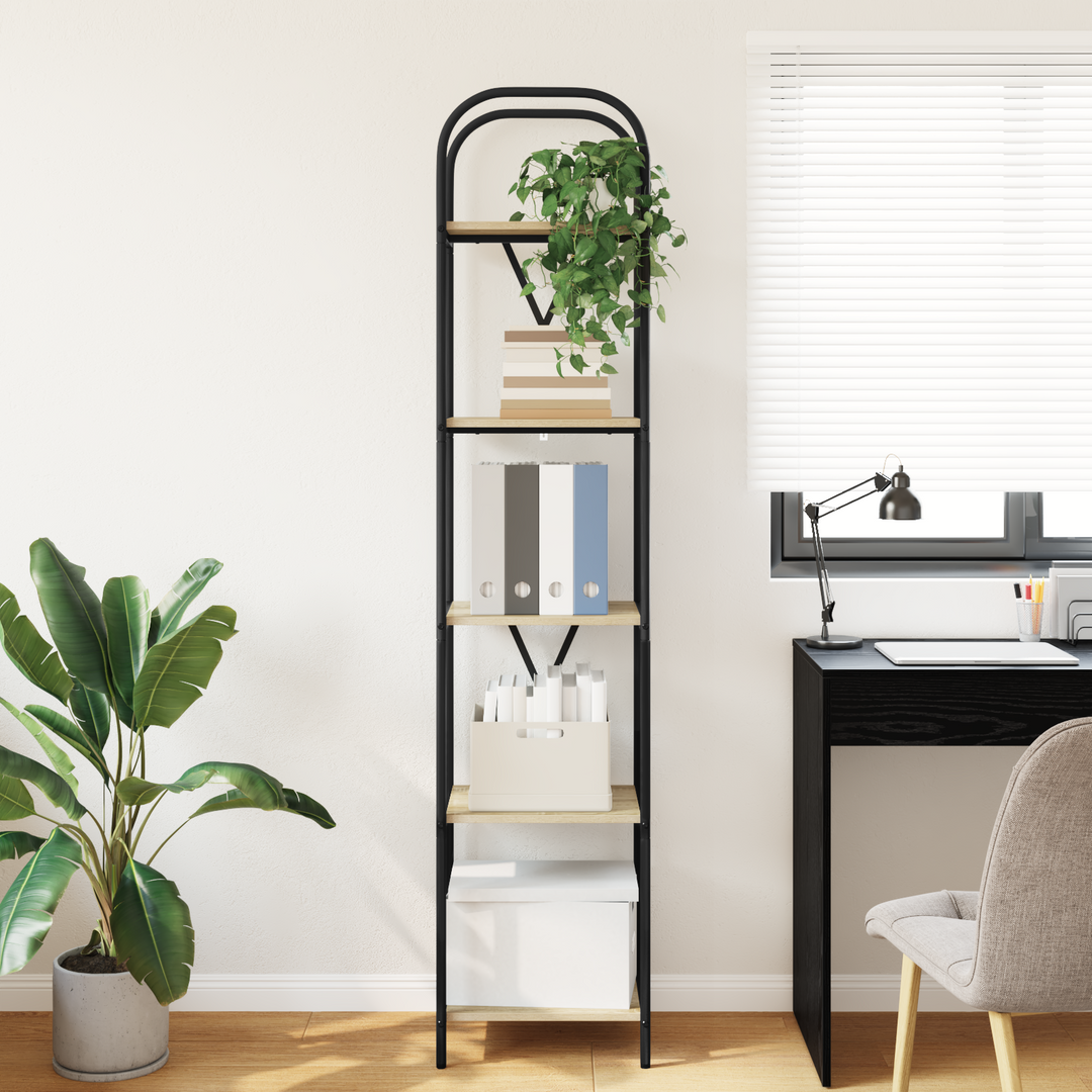 Bogreol Sonoma eg 40 x 30 x 183 cm Konstrueret træ