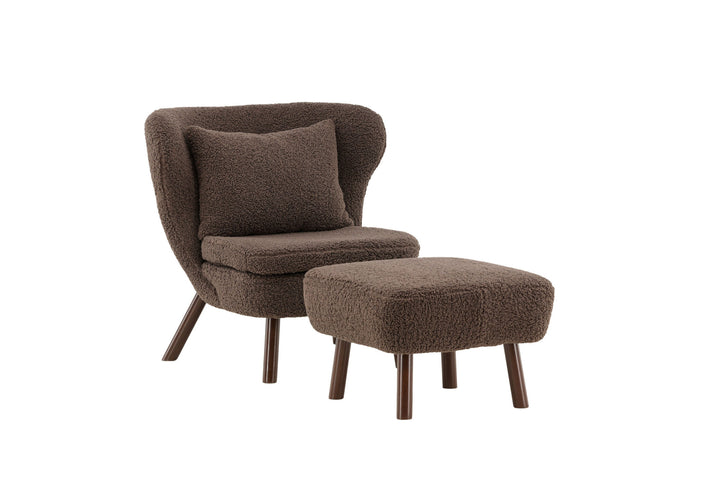 Vind Ryxö Single Sofa - Brown / Dark Brown Teddy