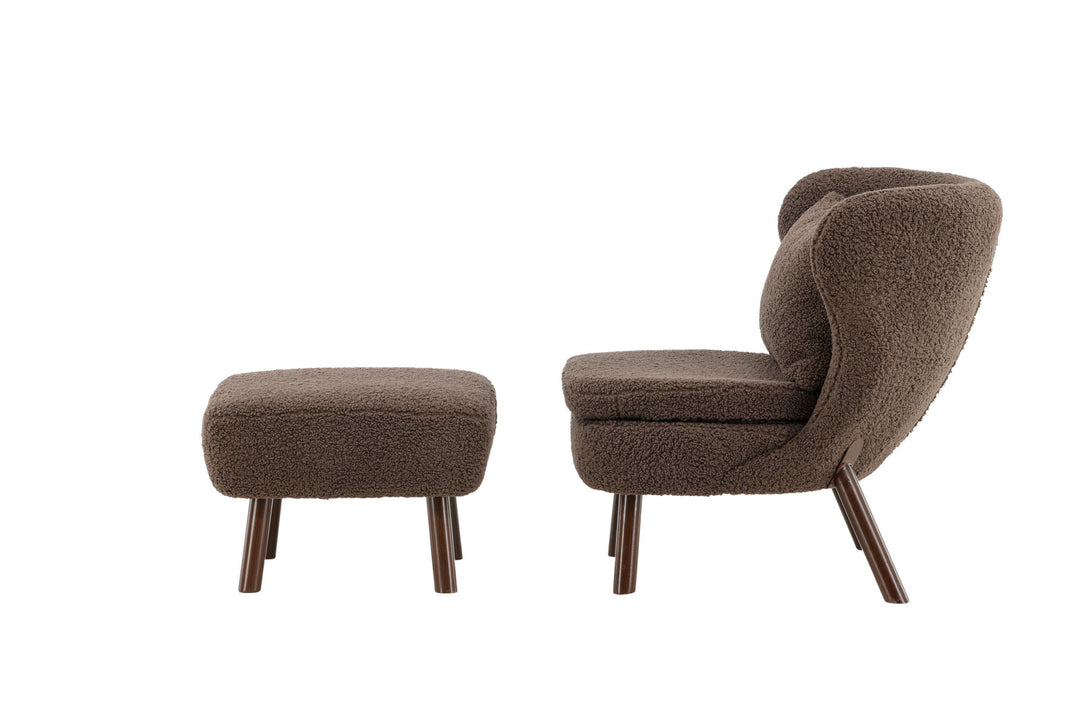 Vind Ryxö Single Sofa - Brown / Dark Brown Teddy