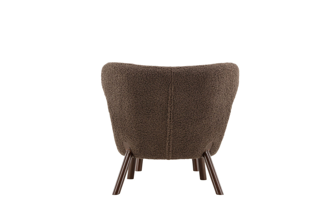 Vind Ryxö Single Sofa - Brown / Dark Brown Teddy