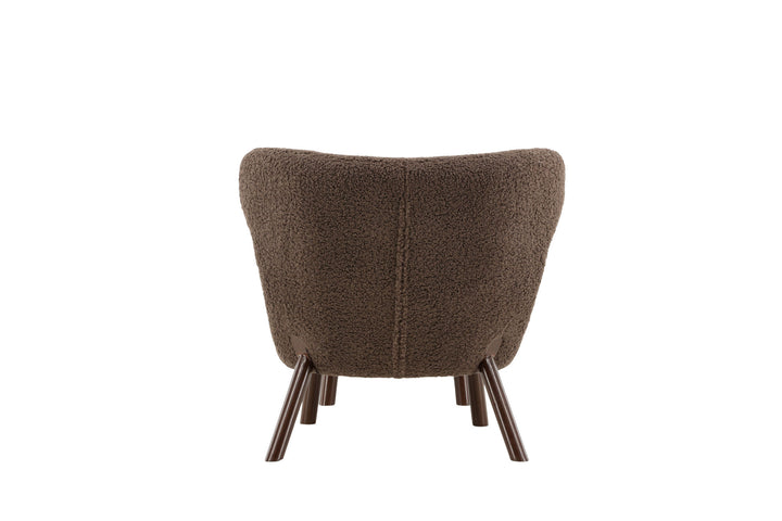 Vind Ryxö Single Sofa - Brown / Dark Brown Teddy