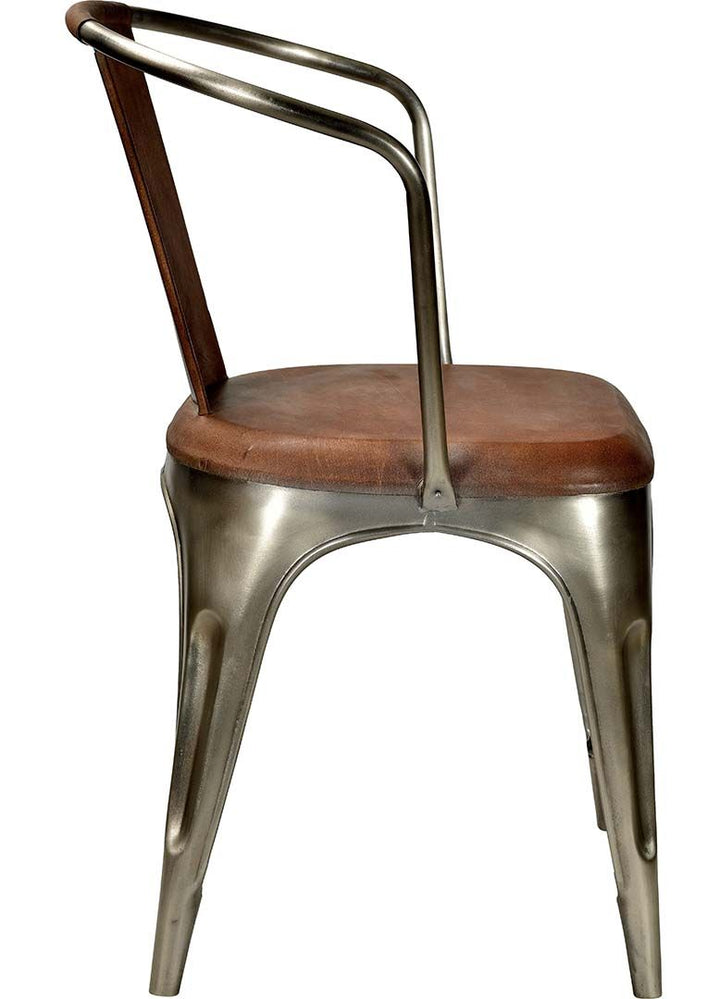 Trademark Living Living spisebordsstol - shiny med læder