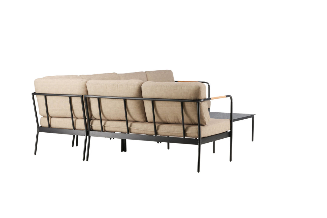 Venture Home Pehnna Corner Loungeset Steel - Black / Sand