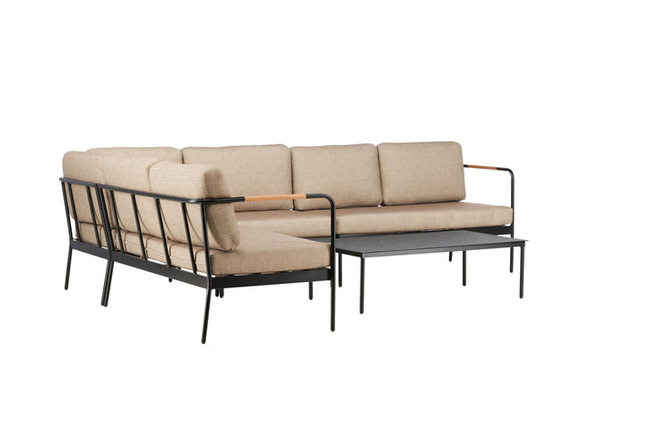 Venture Home Pehnna Corner Loungeset Steel - Black / Sand