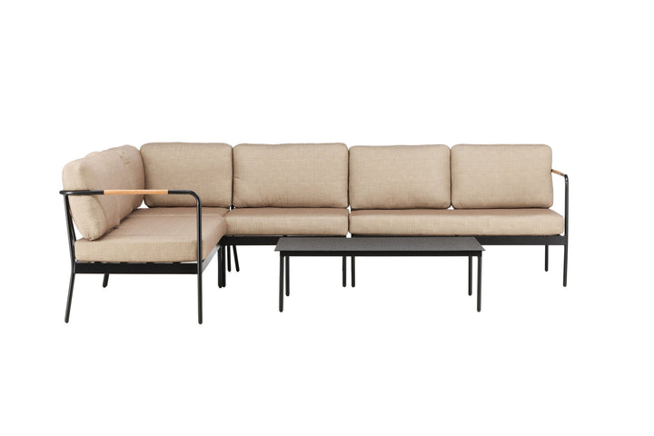 Venture Home Pehnna Corner Loungeset Steel - Black / Sand