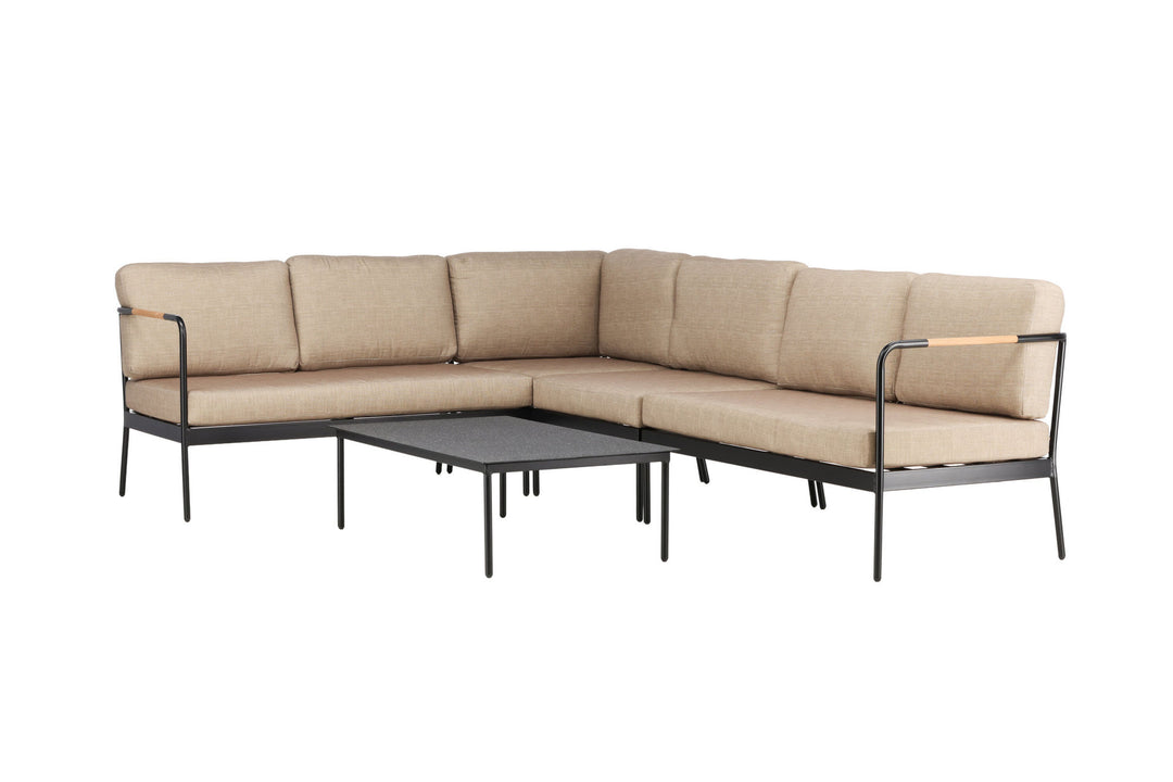 Venture Home Pehnna Corner Loungeset Steel - Black / Sand