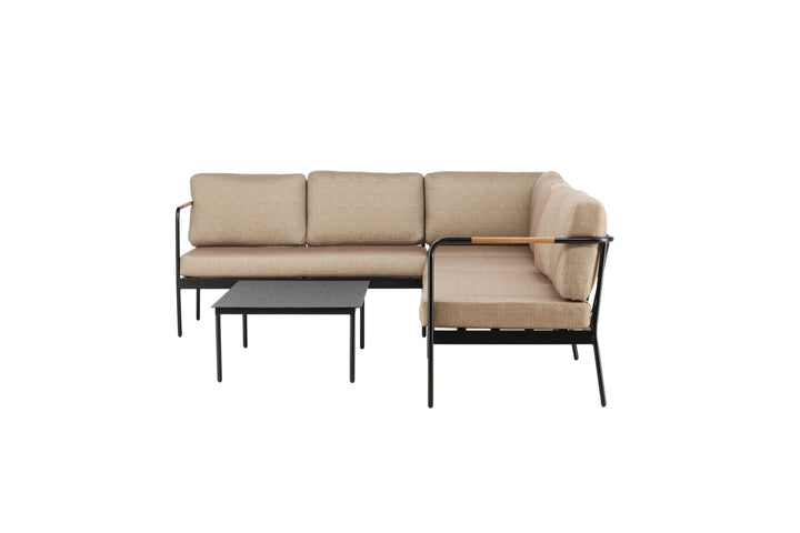 Venture Home Pehnna Corner Loungeset Steel - Black / Sand