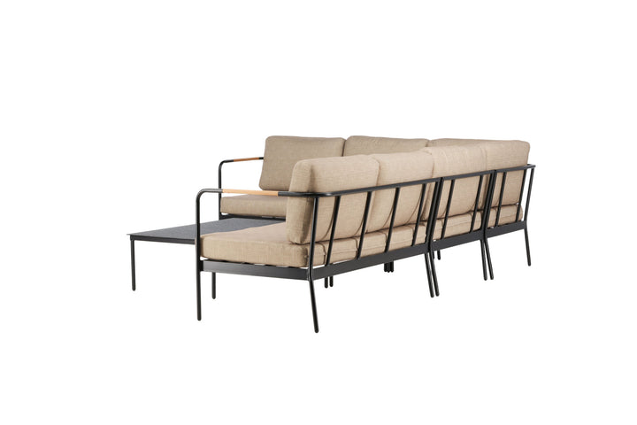 Venture Home Pehnna Corner Loungeset Steel - Black / Sand